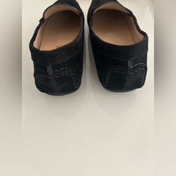 La Canadienne Pilar Black Suede Driver/Loafers - Picture 3 of 5
